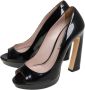 Miu Pre-owned Leather heels Black Dames - Thumbnail 3