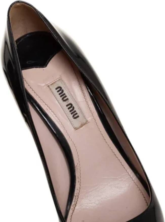 Miu Pre-owned Leather heels Black Dames