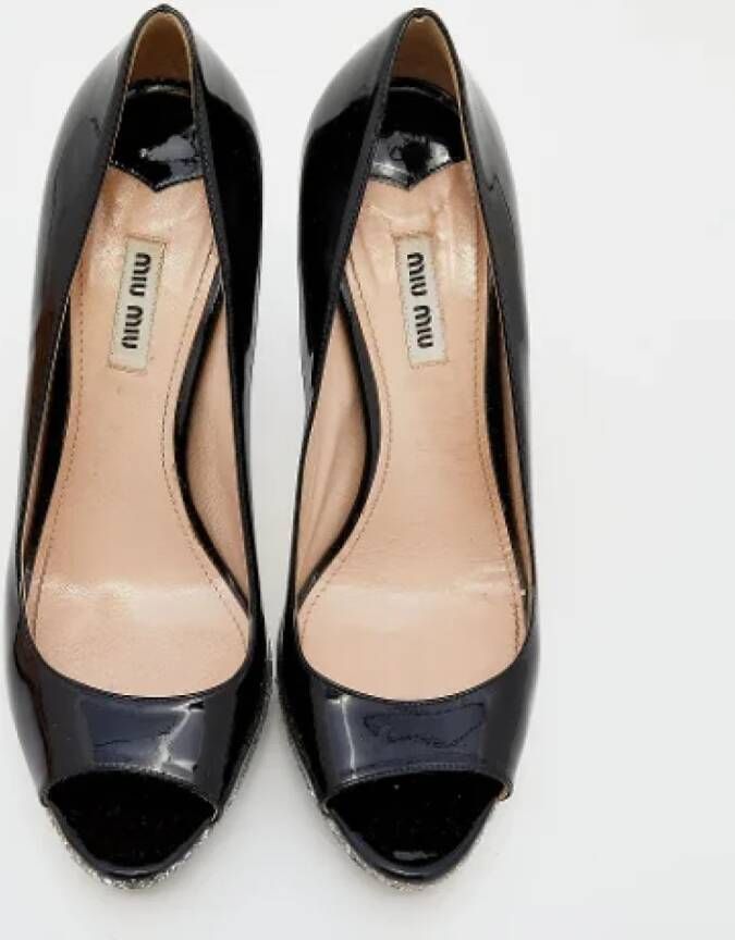 Miu Pre-owned Leather heels Black Dames