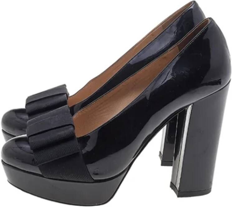 Miu Pre-owned Leather heels Black Dames