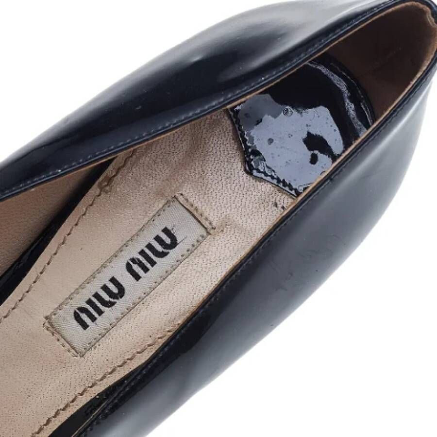 Miu Pre-owned Leather heels Black Dames