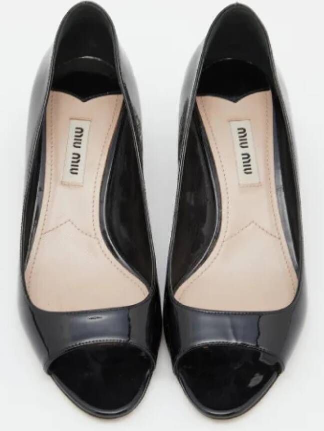 Miu Pre-owned Leather heels Black Dames