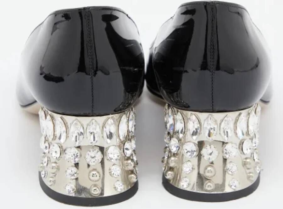 Miu Pre-owned Leather heels Black Dames