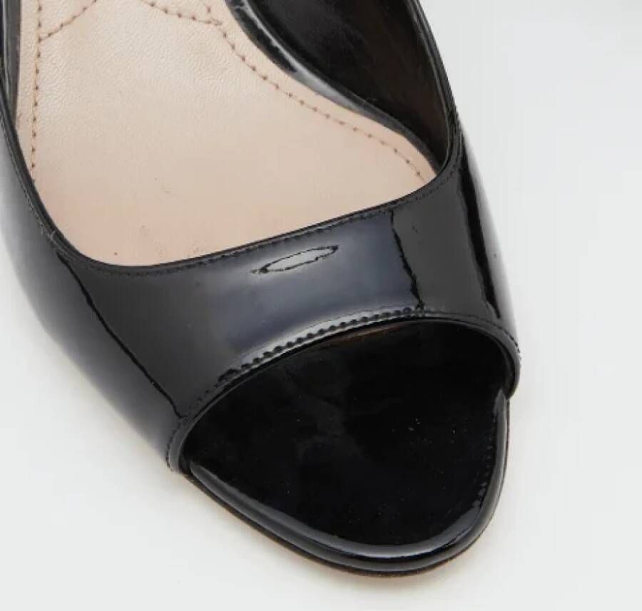 Miu Pre-owned Leather heels Black Dames