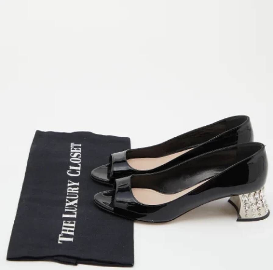 Miu Pre-owned Leather heels Black Dames