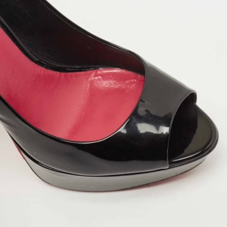 Miu Pre-owned Leather heels Black Dames