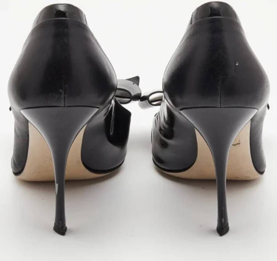 Miu Pre-owned Leather heels Black Dames