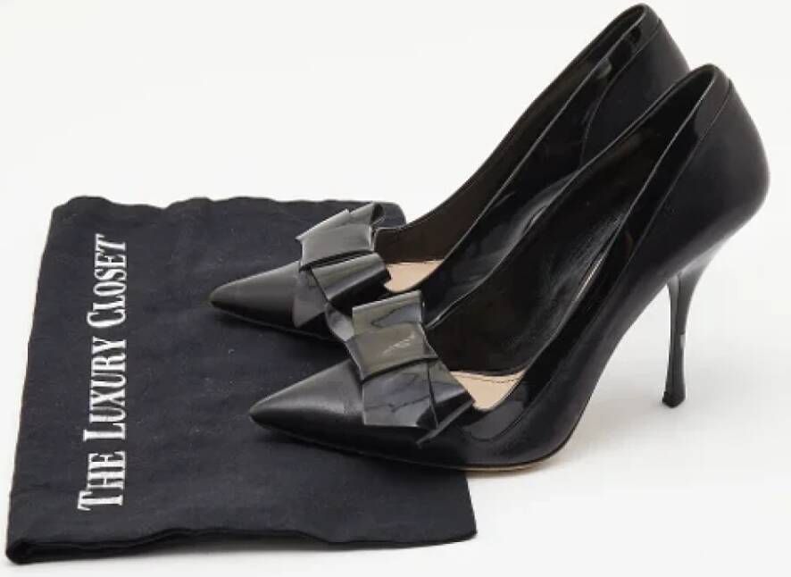 Miu Pre-owned Leather heels Black Dames