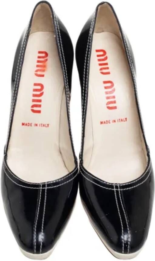 Miu Pre-owned Leather heels Black Dames