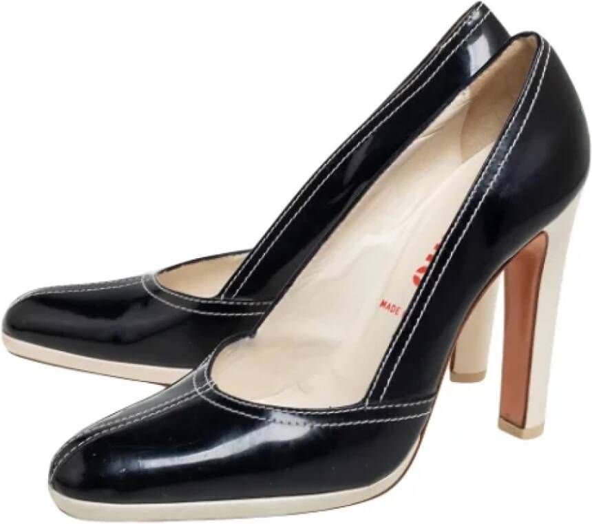 Miu Pre-owned Leather heels Black Dames