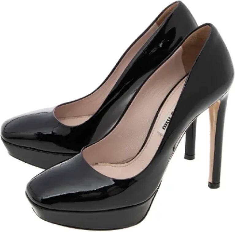 Miu Pre-owned Leather heels Black Dames