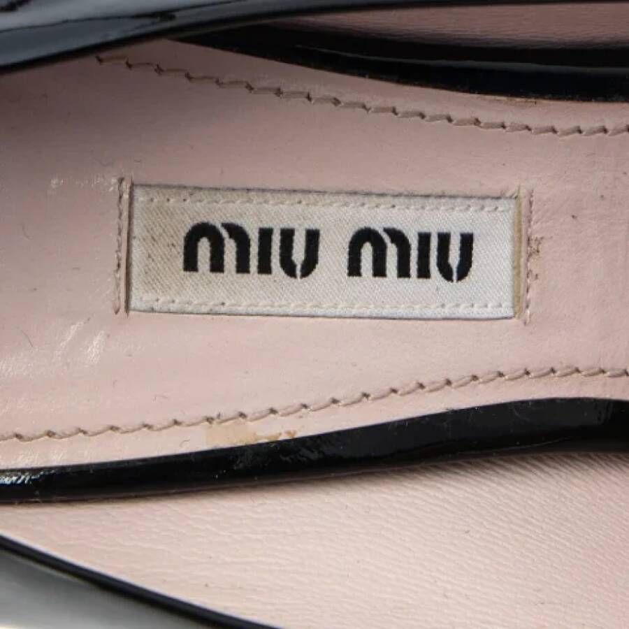 Miu Pre-owned Leather heels Black Dames