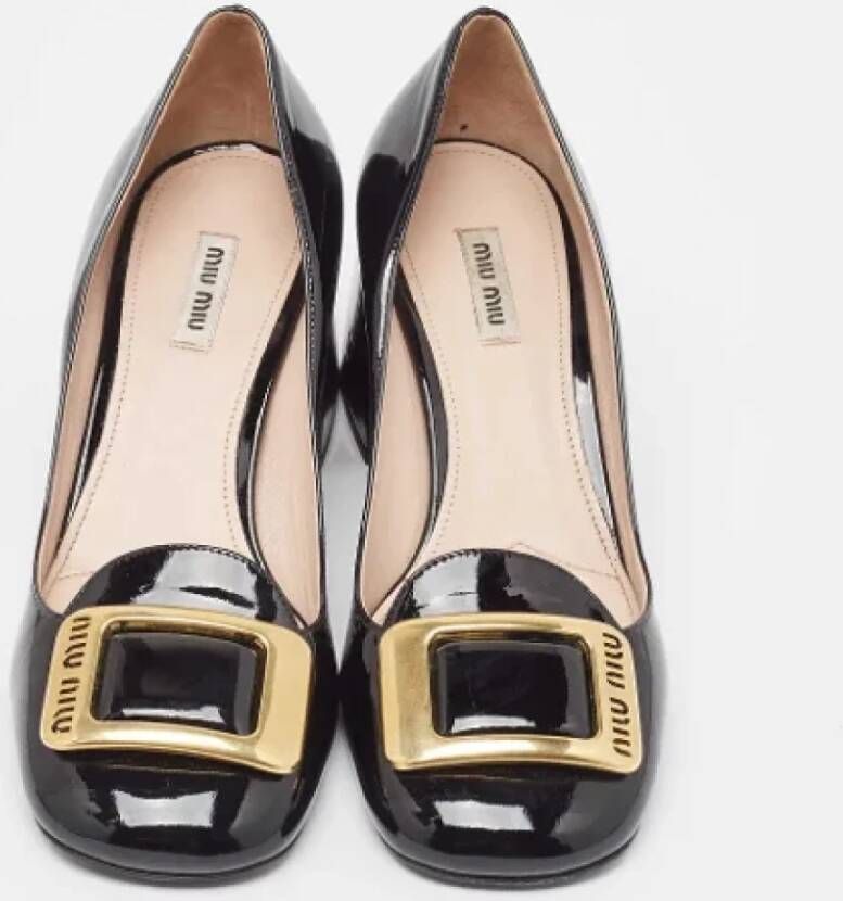 Miu Pre-owned Leather heels Black Dames