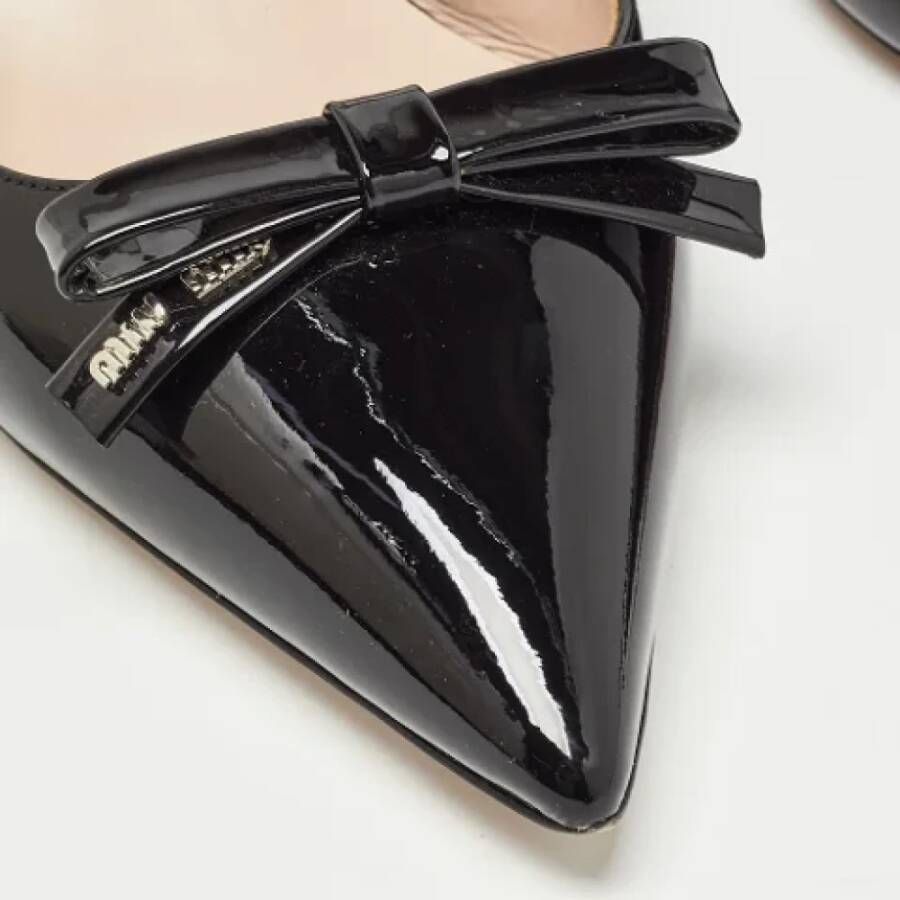 Miu Pre-owned Leather heels Black Dames