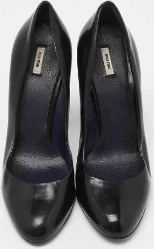 Miu Pre-owned Leather heels Black Dames