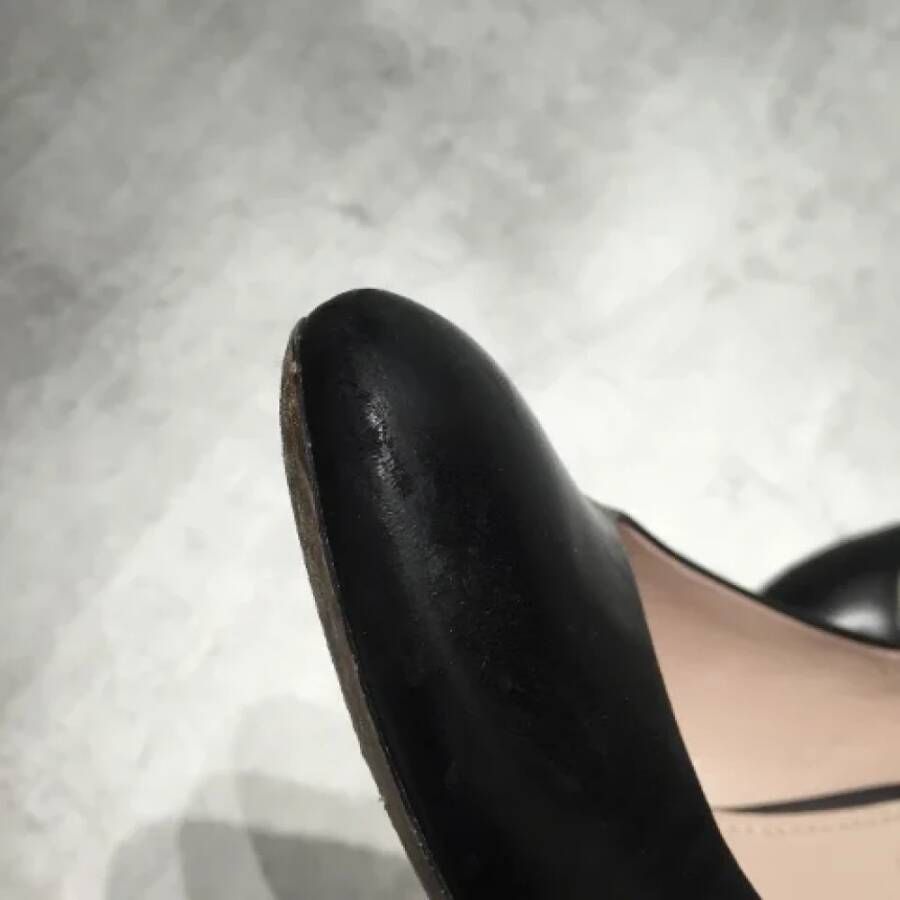 Miu Pre-owned Leather heels Black Dames