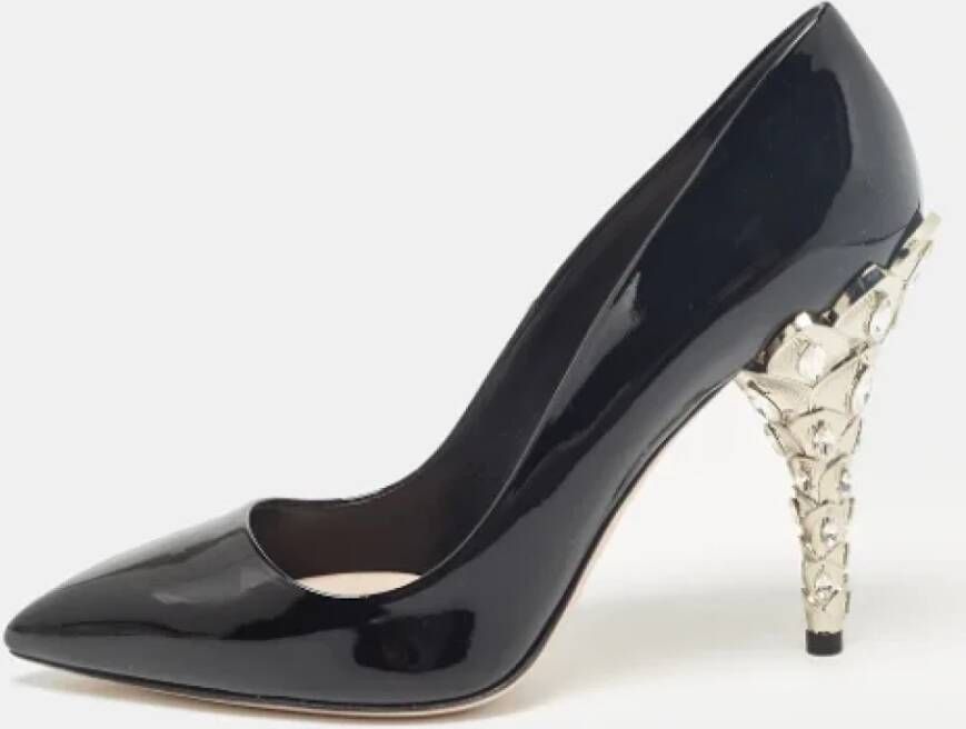 Miu Pre-owned Leather heels Black Dames