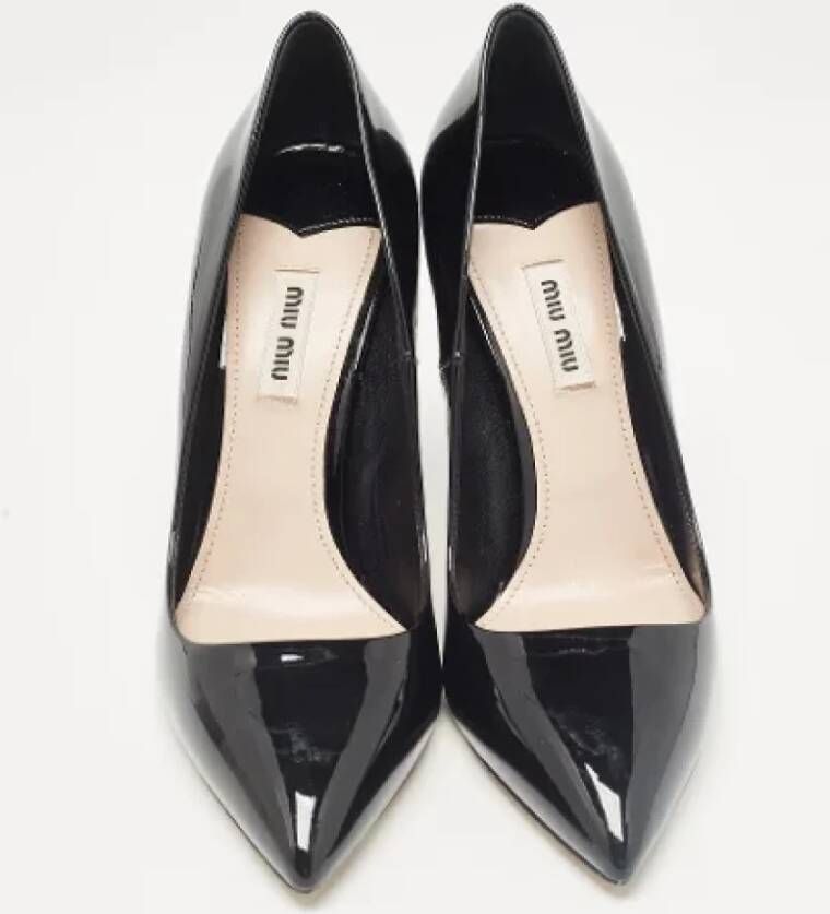 Miu Pre-owned Leather heels Black Dames