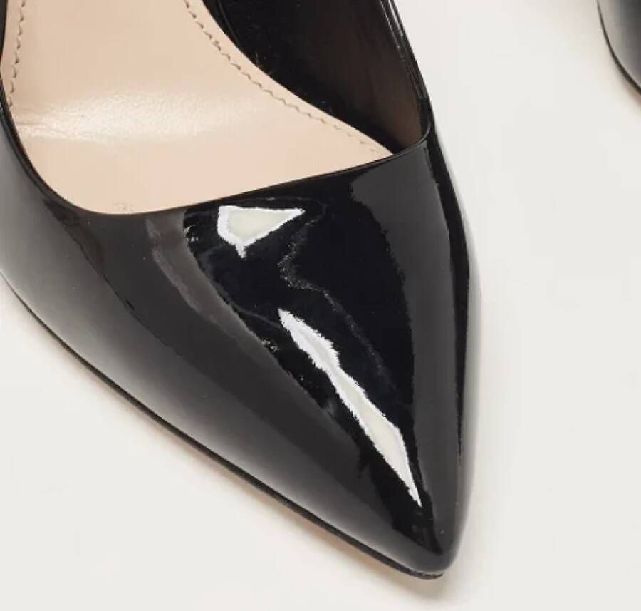 Miu Pre-owned Leather heels Black Dames