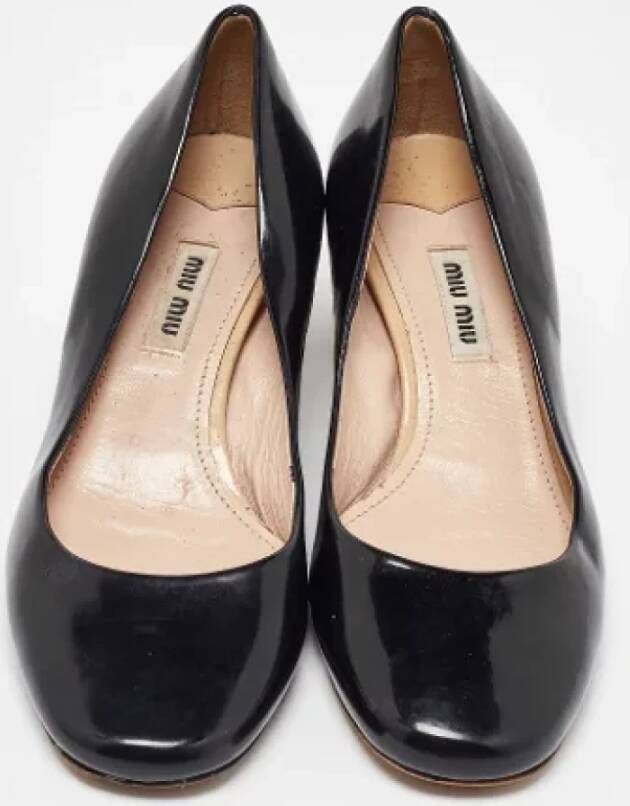 Miu Pre-owned Leather heels Black Dames