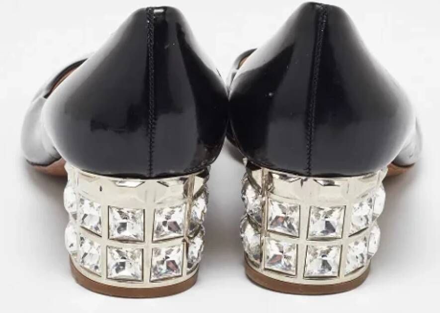 Miu Pre-owned Leather heels Black Dames