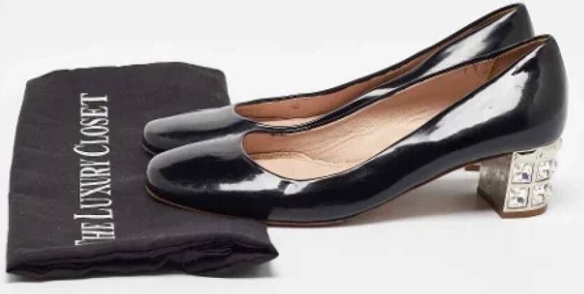 Miu Pre-owned Leather heels Black Dames