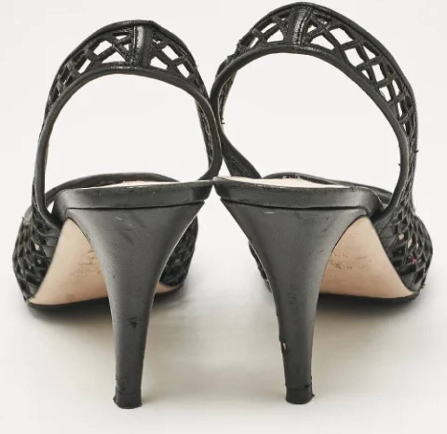 Miu Pre-owned Leather heels Black Dames