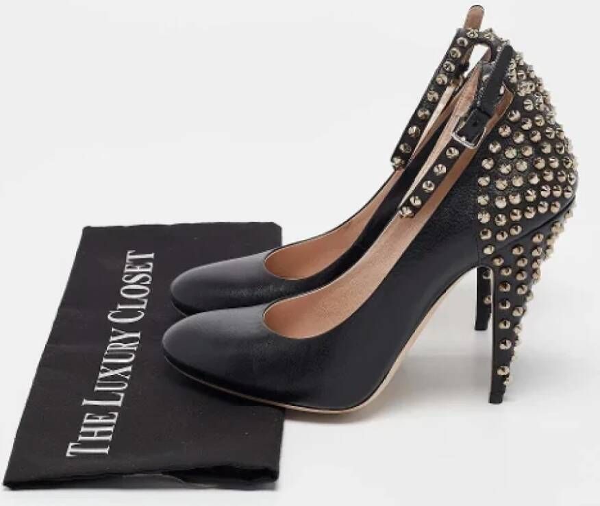 Miu Pre-owned Leather heels Black Dames