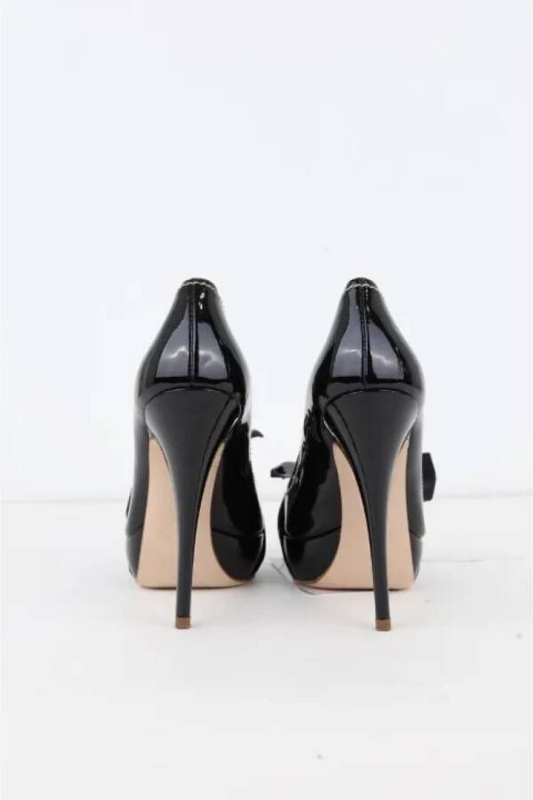 Miu Pre-owned Leather heels Black Dames