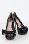 Miu Pre-owned Leather heels Black Dames - Thumbnail 3