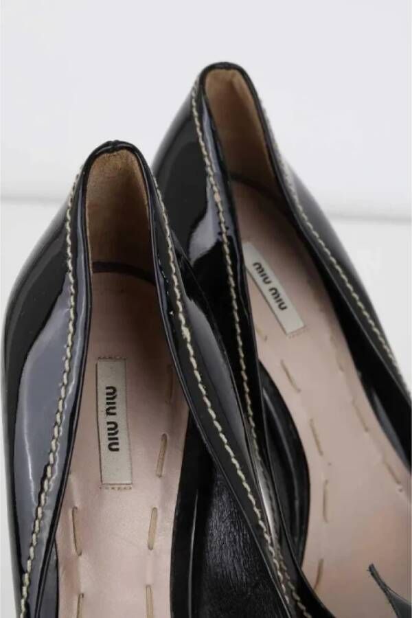 Miu Pre-owned Leather heels Black Dames