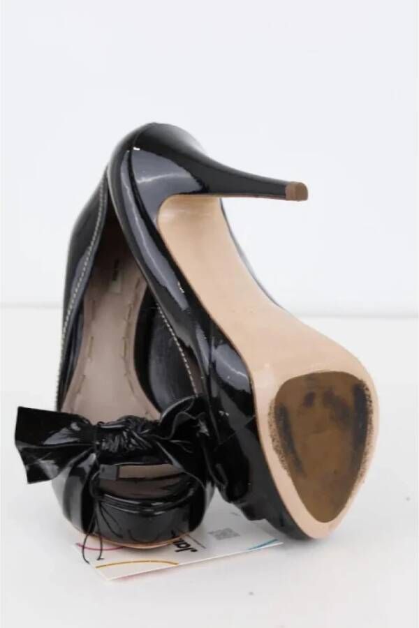 Miu Pre-owned Leather heels Black Dames