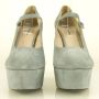 Miu Pre-owned Leather heels Blue Dames - Thumbnail 2