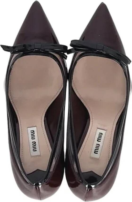 Miu Pre-owned Leather heels Brown Dames