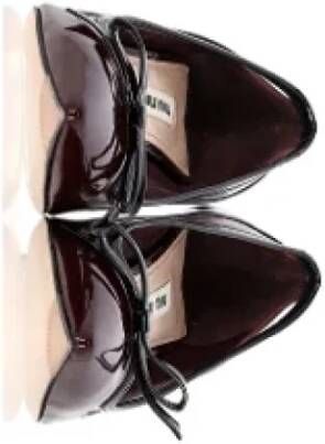 Miu Pre-owned Leather heels Brown Dames