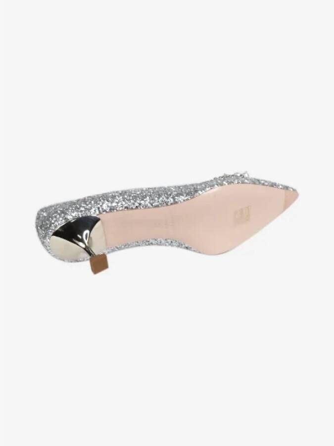 Miu Pre-owned Leather heels Gray Dames