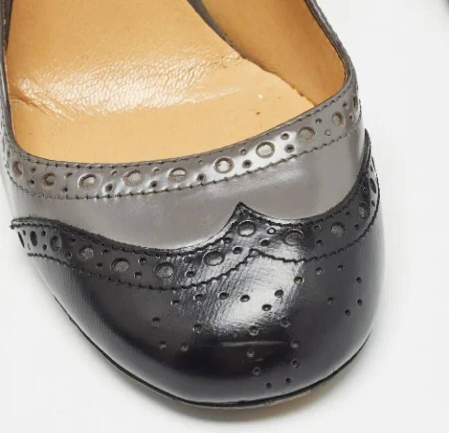 Miu Pre-owned Leather heels Gray Dames