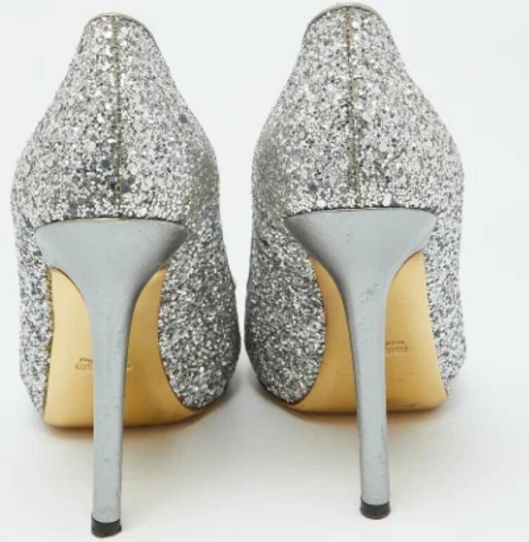 Miu Pre-owned Leather heels Gray Dames