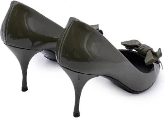 Miu Pre-owned Leather heels Green Dames