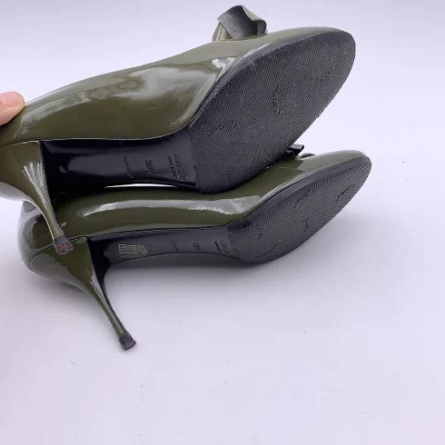 Miu Pre-owned Leather heels Green Dames