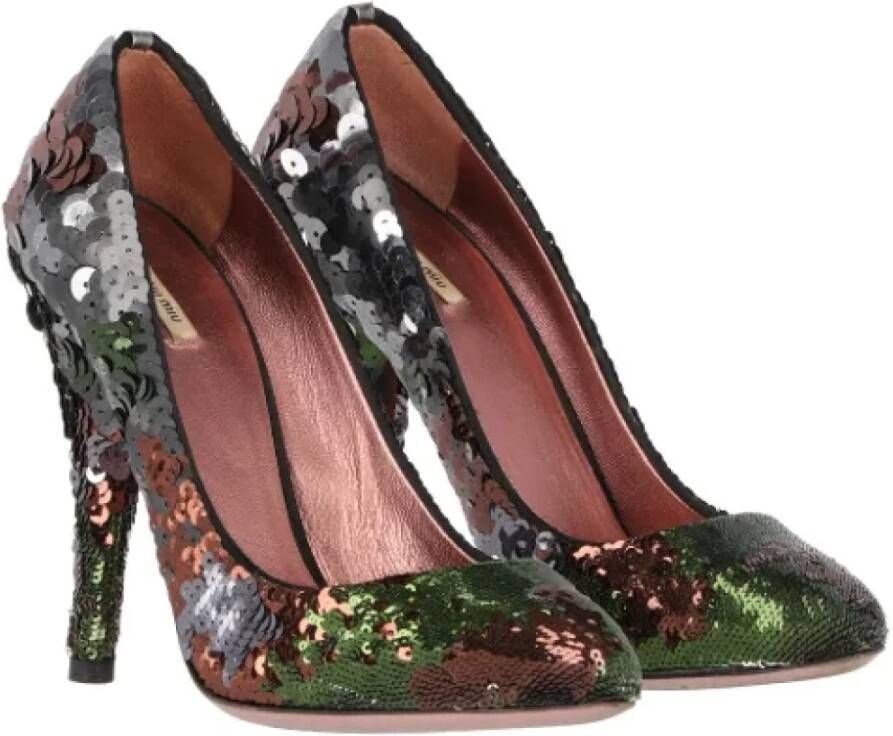 Miu Pre-owned Leather heels Multicolor Dames