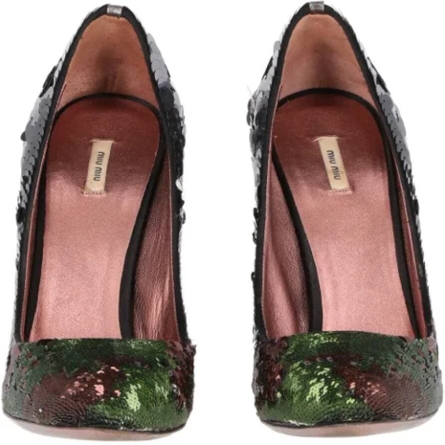 Miu Pre-owned Leather heels Multicolor Dames