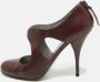 Miu Pre-owned Leather heels Purple Dames - Thumbnail 2