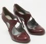 Miu Pre-owned Leather heels Purple Dames - Thumbnail 4