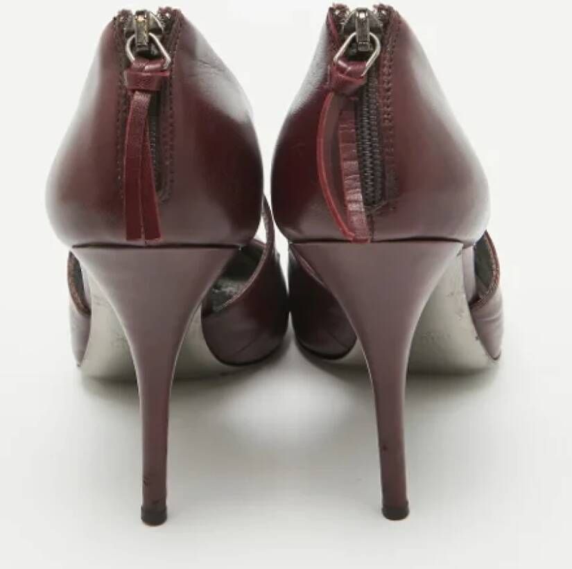 Miu Pre-owned Leather heels Purple Dames