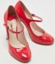 Miu Pre-owned Leather heels Red Dames - Thumbnail 4