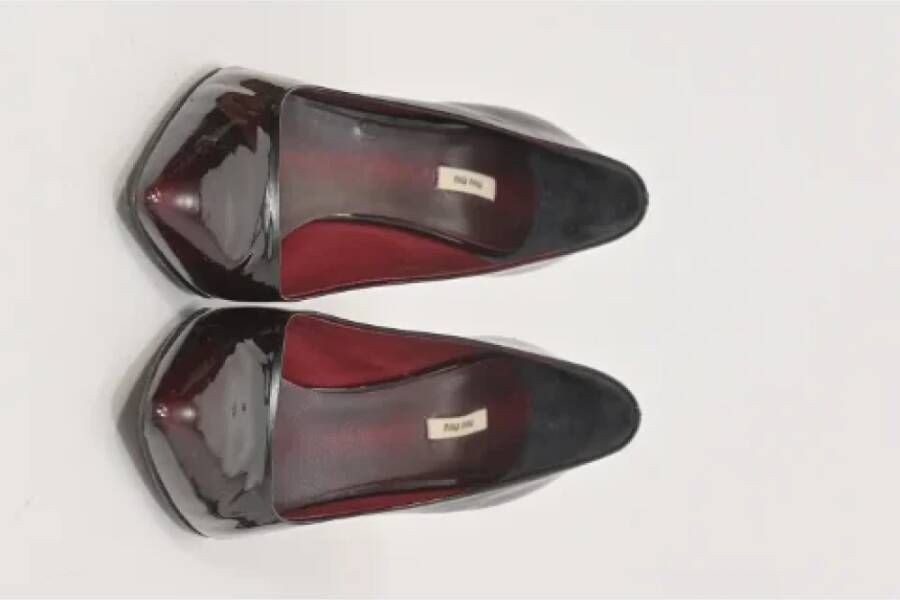 Miu Pre-owned Leather heels Red Dames