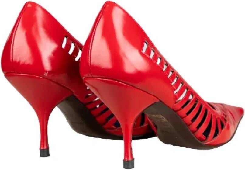 Miu Pre-owned Leather heels Red Dames