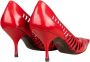 Miu Pre-owned Leather heels Red Dames - Thumbnail 3