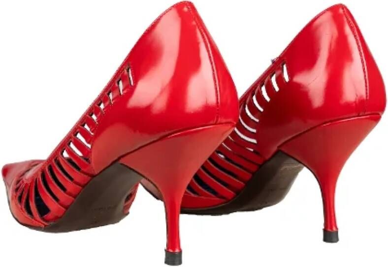 Miu Pre-owned Leather heels Red Dames